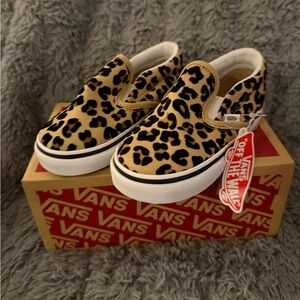 Vans - Classic Slip-On Leopard Toddler size 8